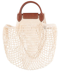 Longchamp Longchamp Le Pliage Filet Large Mesh Handle Bag With Strap