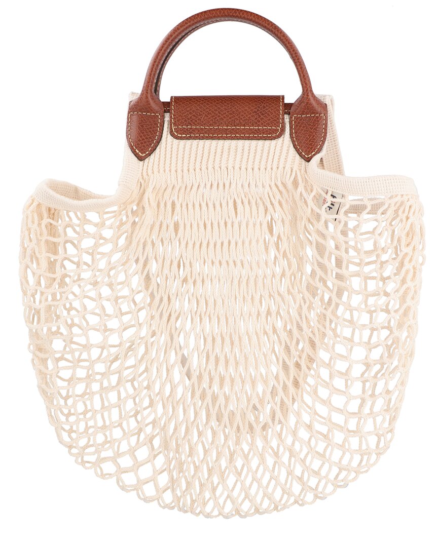 Longchamp Longchamp Le Pliage Filet Large Mesh Handle Bag With Strap