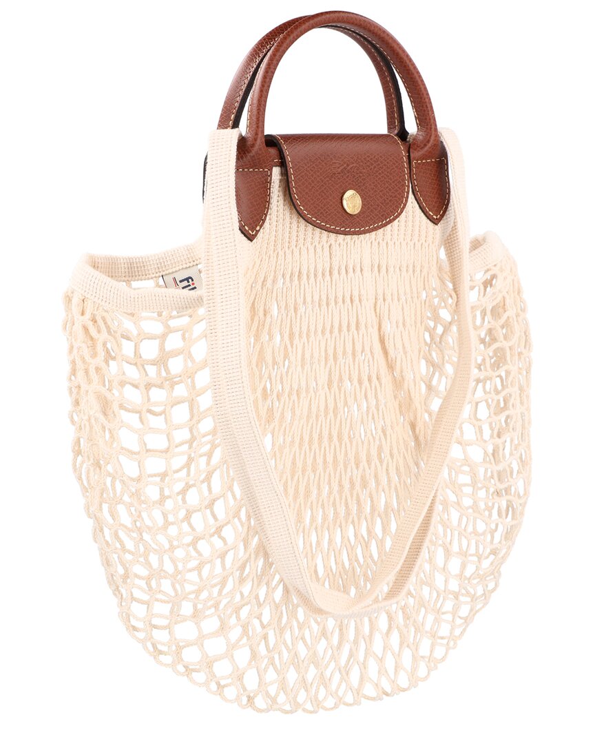 Longchamp Longchamp Le Pliage Filet Large Mesh Handle Bag With Strap