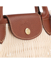 Longchamp Longchamp Le Pliage Filet Large Mesh Handle Bag With Strap