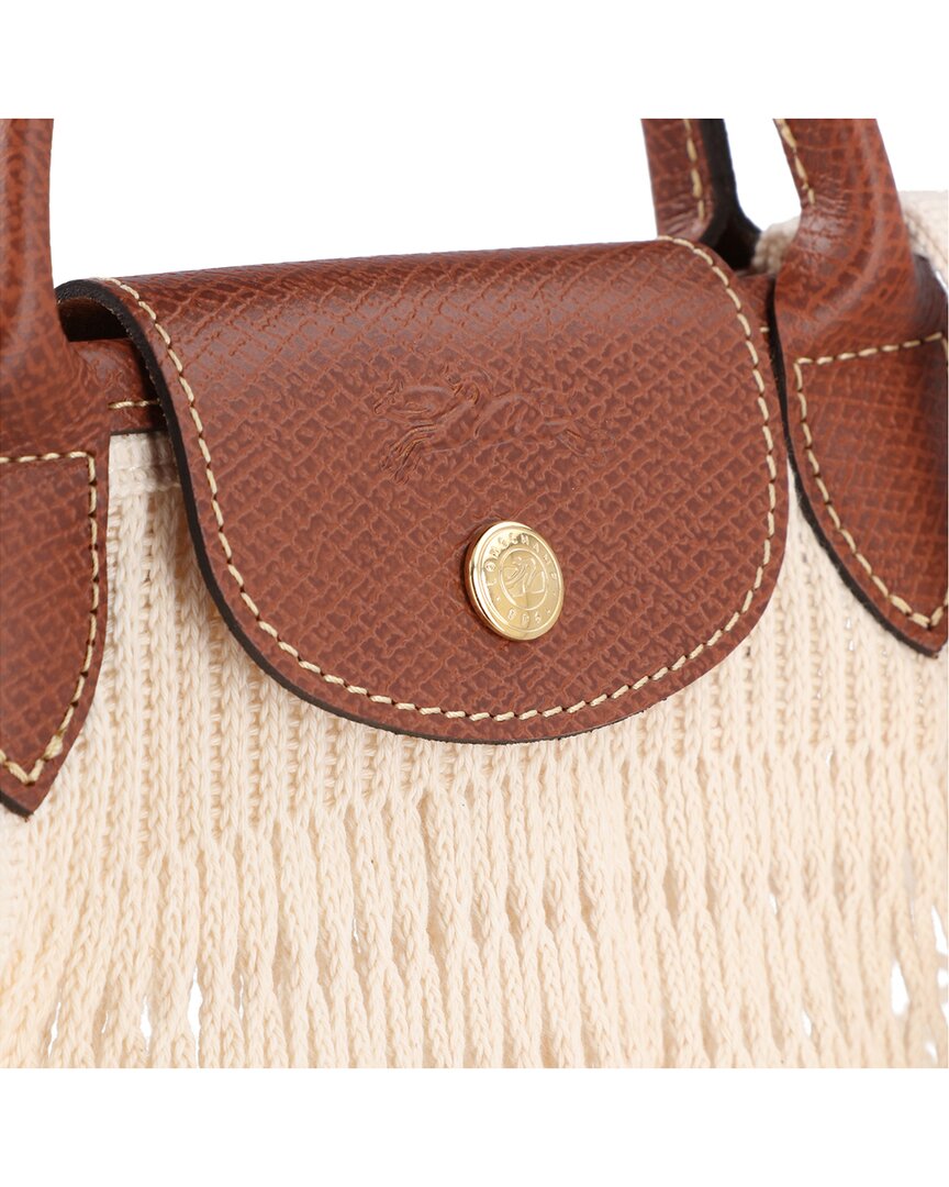 Longchamp Longchamp Le Pliage Filet Large Mesh Handle Bag With Strap