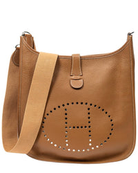 Hermès Hermès Gold Clemence Leather Evelyne Ii (Authentic Pre-Loved)