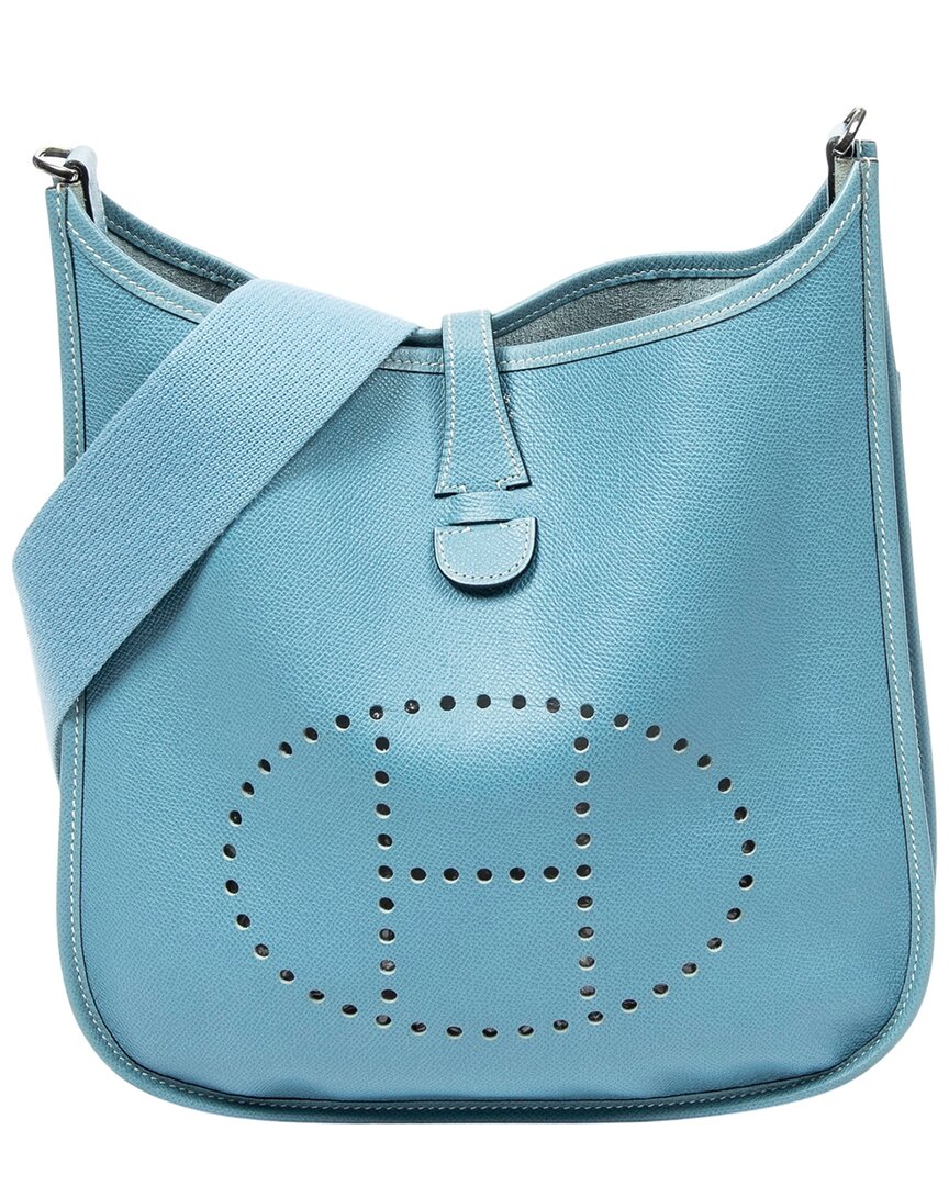 Hermès Hermès Blue Jean Epsom Leather Evelyne Ii (Authentic Pre-Loved)