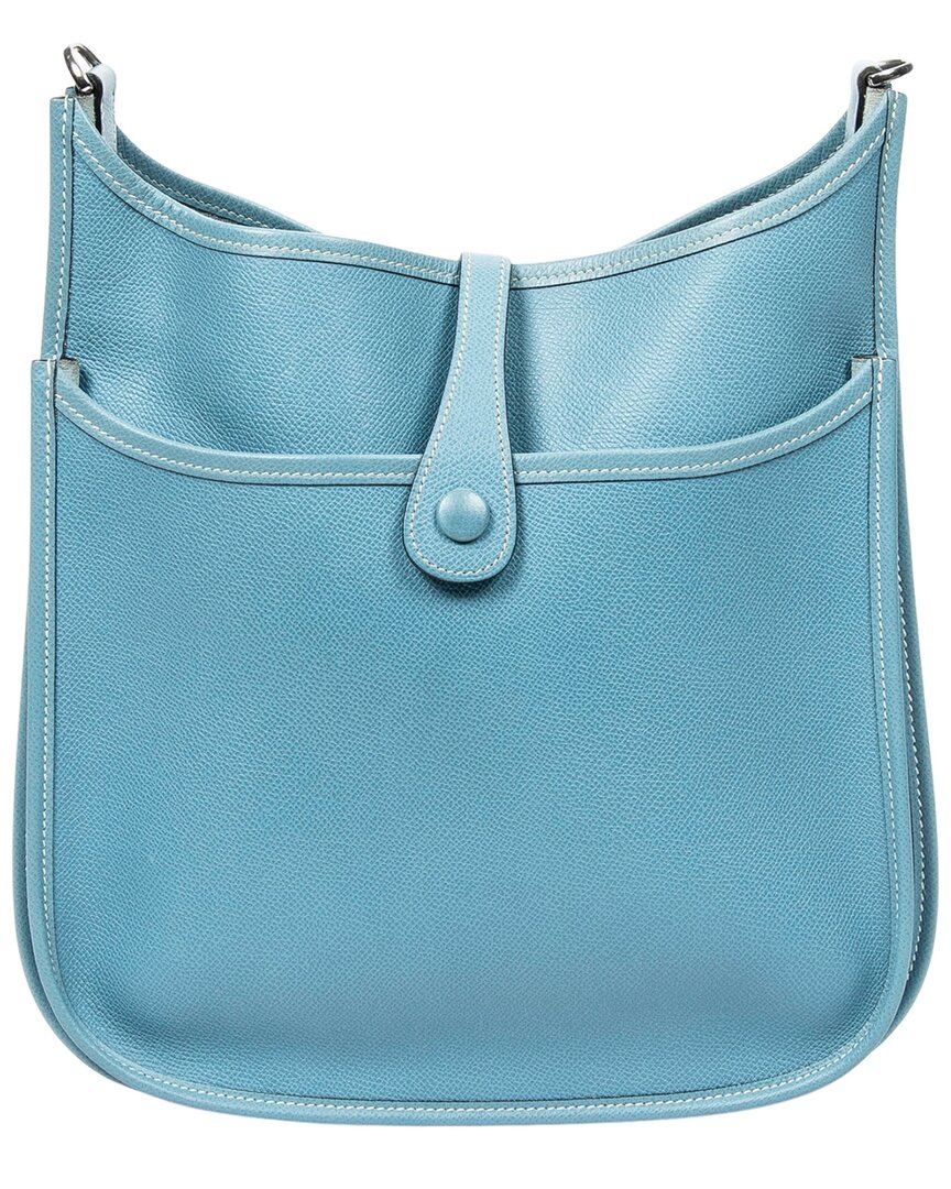 Hermès Hermès Blue Jean Epsom Leather Evelyne Ii (Authentic Pre-Loved)