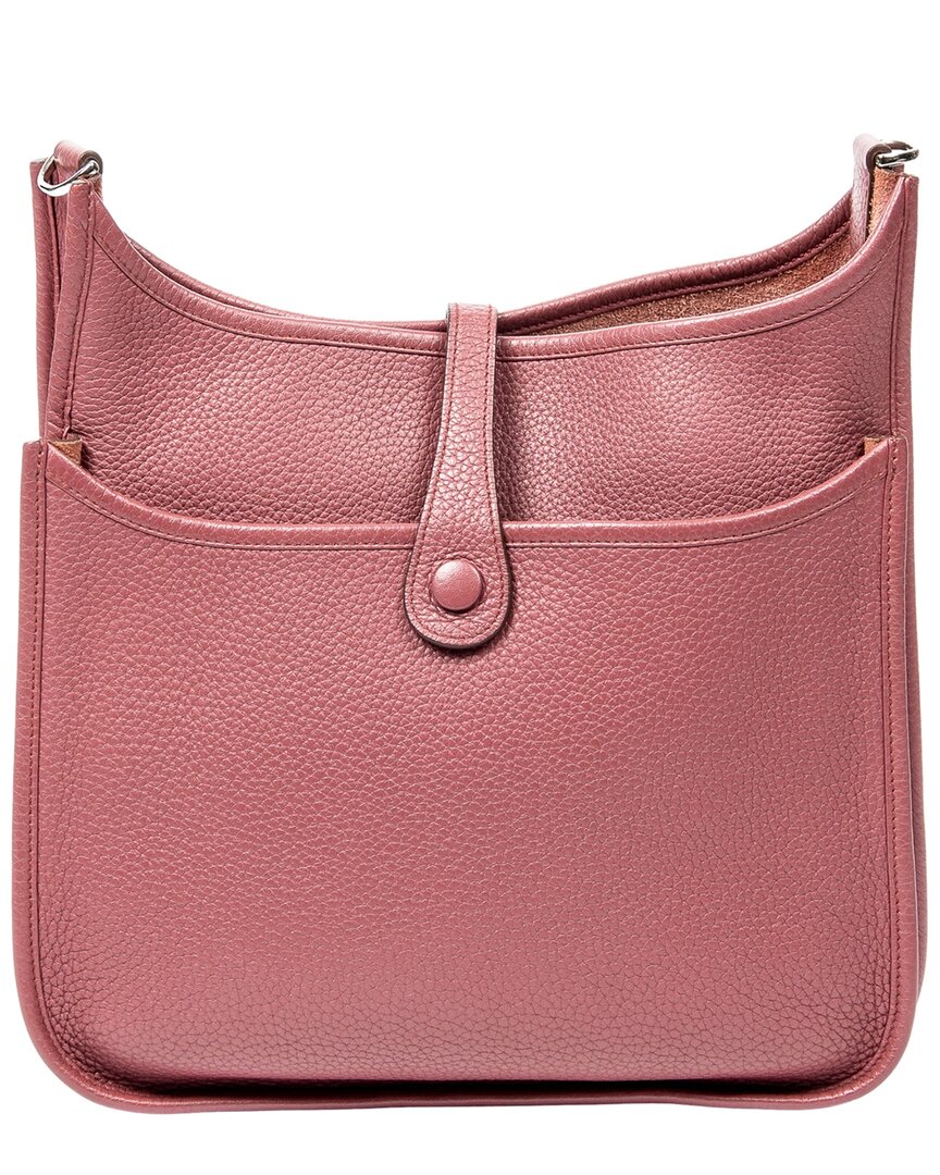 Hermès Hermès Bois De Rose Clemence Leather Evelyne Iii (Authentic Pre-Loved)