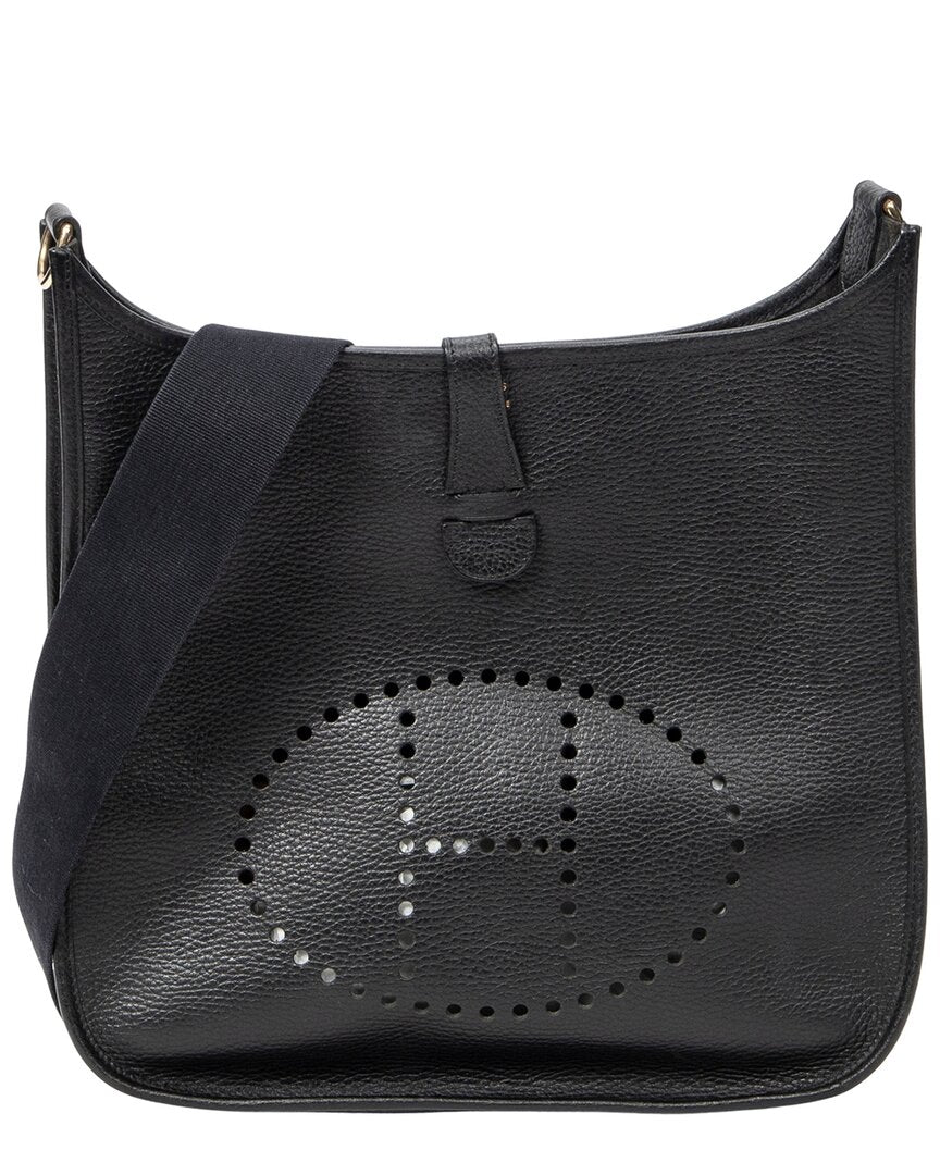Hermès Hermès Black Clemence Leather Evelyne I (Authentic Pre-Loved)