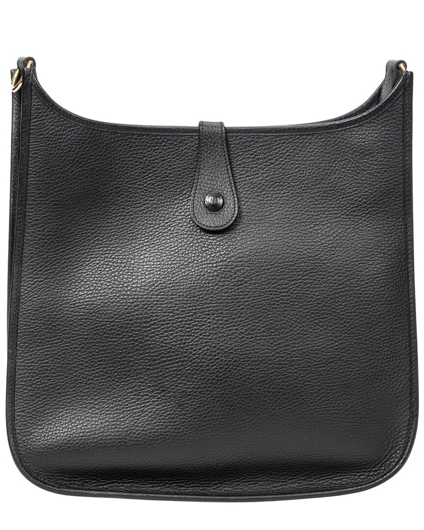 Hermès Hermès Black Clemence Leather Evelyne I (Authentic Pre-Loved)