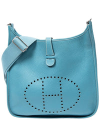 Hermès Hermès Blue Jean Clemence Leather Evelyne Iii (Authentic Pre-Loved)