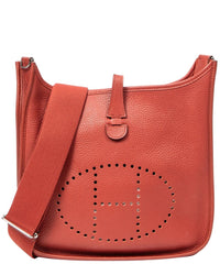 Hermès Hermès Sanguine Clemence Leather Evelyne Iii (Authentic Pre-Loved)