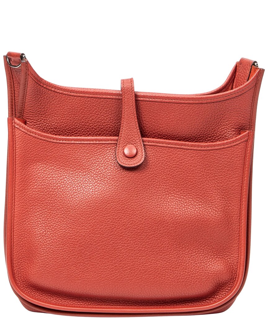 Hermès Hermès Sanguine Clemence Leather Evelyne Iii (Authentic Pre-Loved)