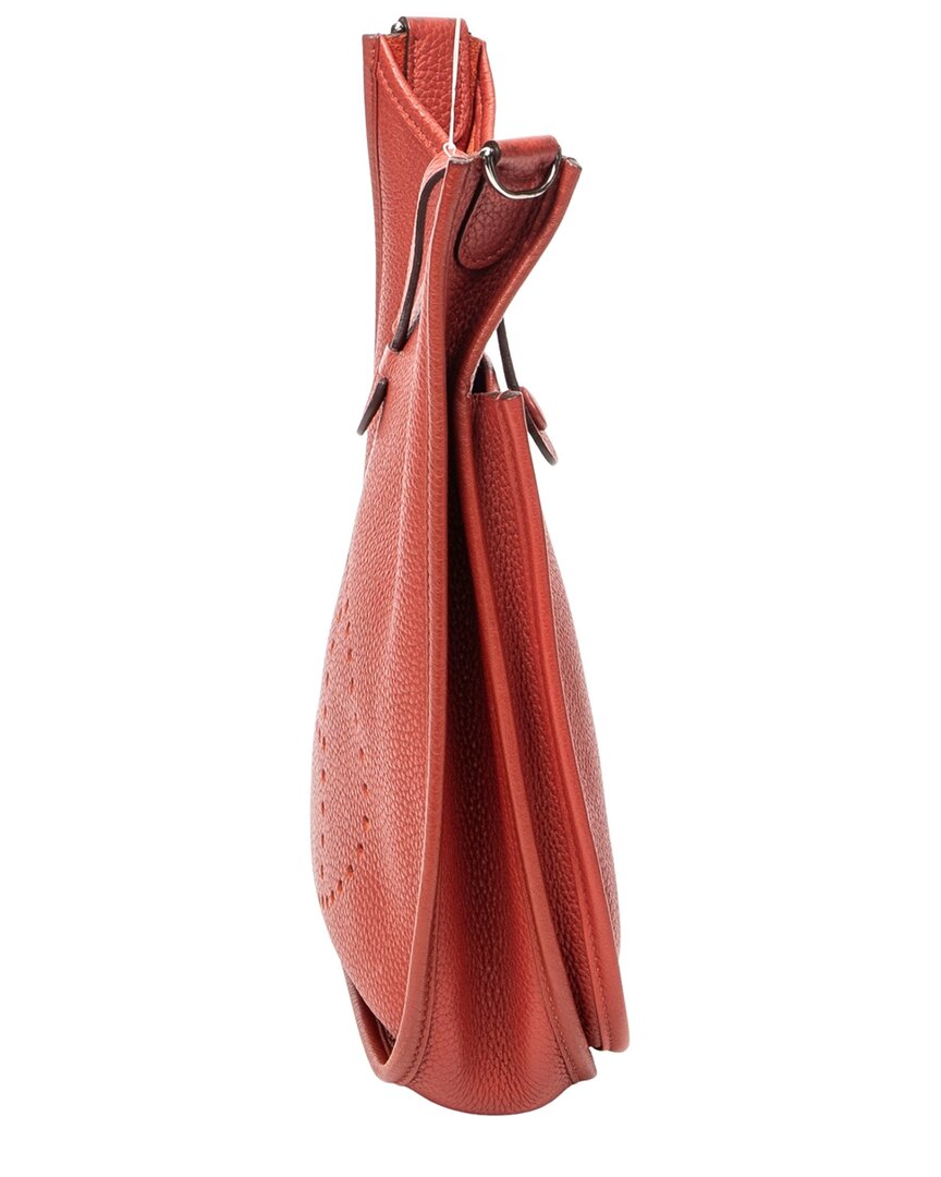 Hermès Hermès Sanguine Clemence Leather Evelyne Iii (Authentic Pre-Loved)