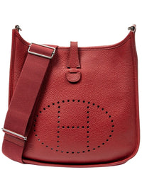 Hermès Hermès Red Clemence Leather Evelyne Iii (Authentic Pre-Loved)