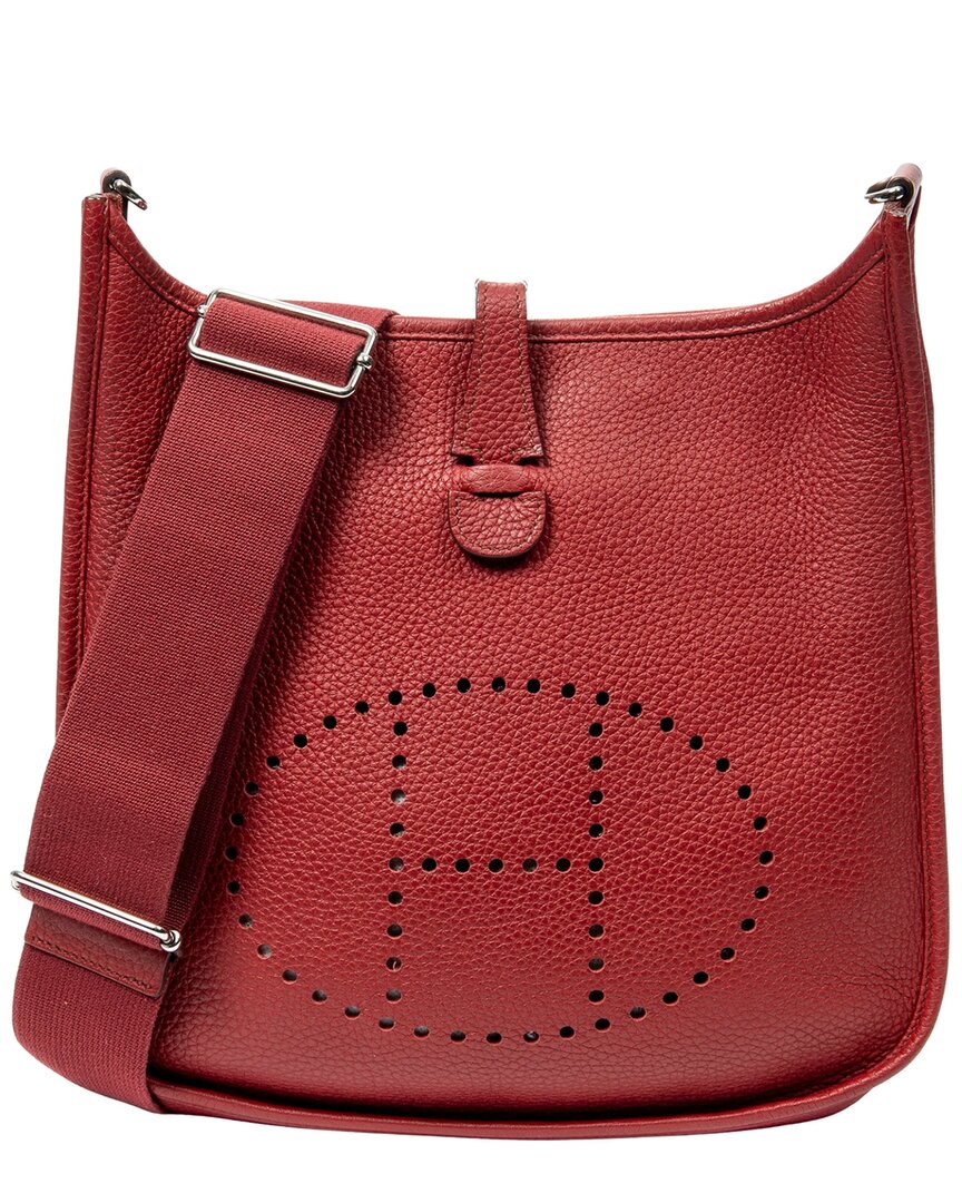 Hermès Hermès Red Clemence Leather Evelyne Iii (Authentic Pre-Loved)