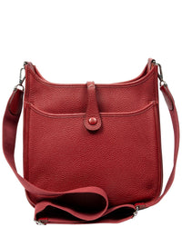 Hermès Hermès Red Clemence Leather Evelyne Iii (Authentic Pre-Loved)