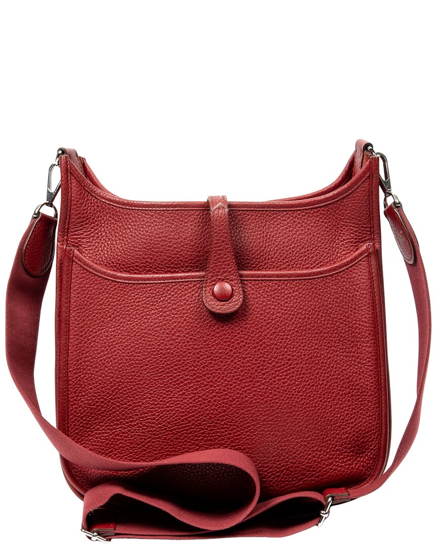 Hermès Hermès Red Clemence Leather Evelyne Iii (Authentic Pre-Loved)