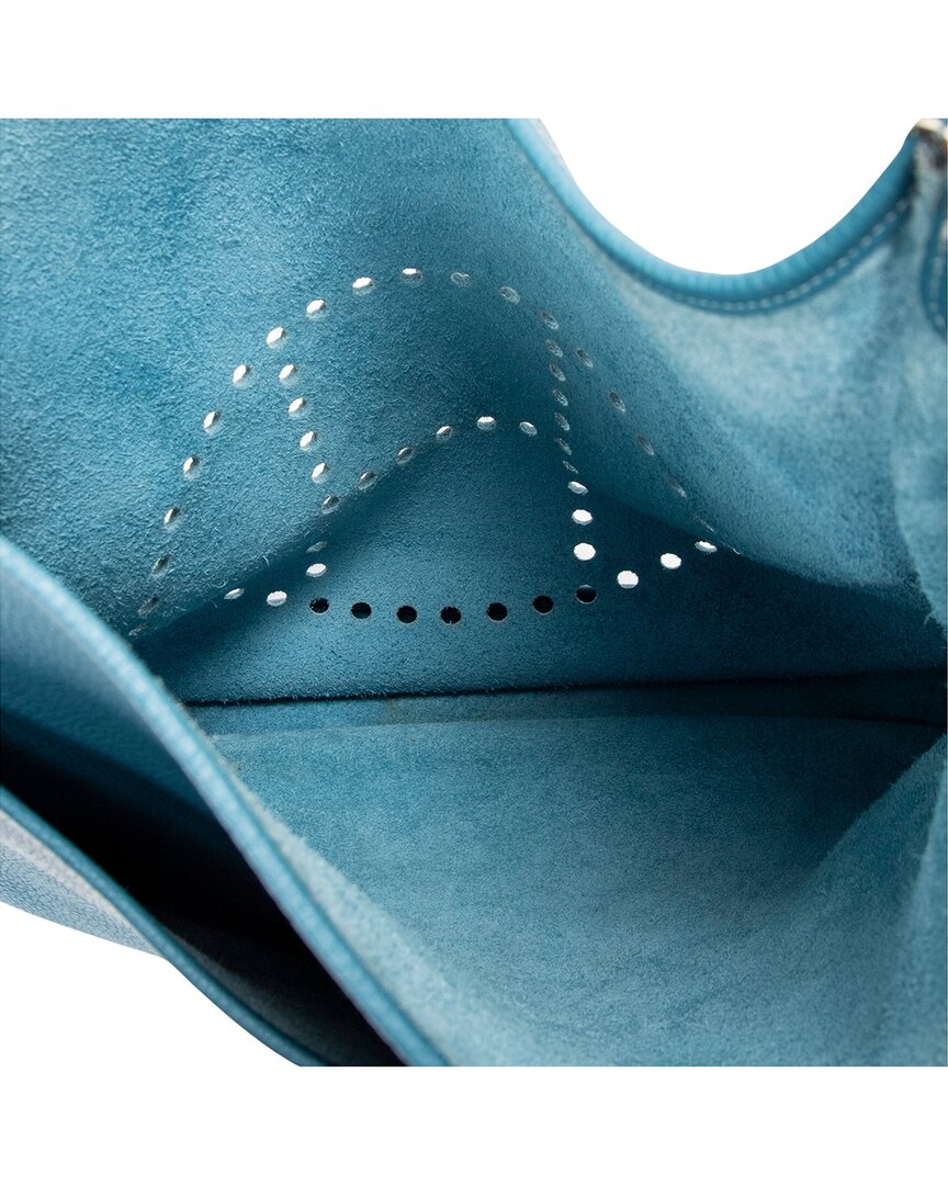 Hermès Hermès Blue Jean Clemence Leather Evelyne Ii (Authentic Pre-Loved)