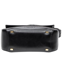 CELINE Celine Black C Macadam Canvas Square Flap Hobo (Authentic Pre-Loved)
