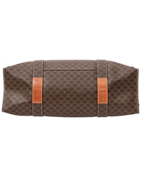 CELINE Celine Brown Macadam Coated Canvas Square Zip Shopping Tote (Authentic Pre-