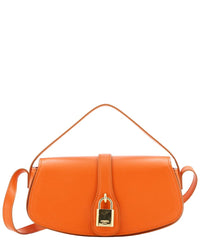 CELINE Celine Orange Calfskin Smooth Leather Tabou Clutch Crossbody, Never Carried