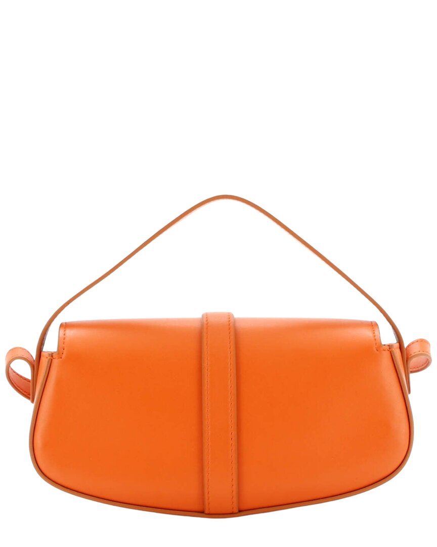 CELINE Celine Orange Calfskin Smooth Leather Tabou Clutch Crossbody, Never Carried