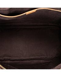 CELINE Celine Beige & Brown Macadam Coated Canvas Bowler (Authentic Pre-Loved)
