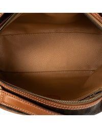 CELINE Celine Brown Macadam Coated Canvas Dome Tote (Authentic Pre-Loved)