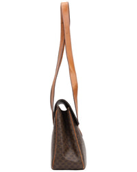 CELINE Celine Brown Macadam Coated Canvas Shopping Tote (Authentic Pre-Loved)