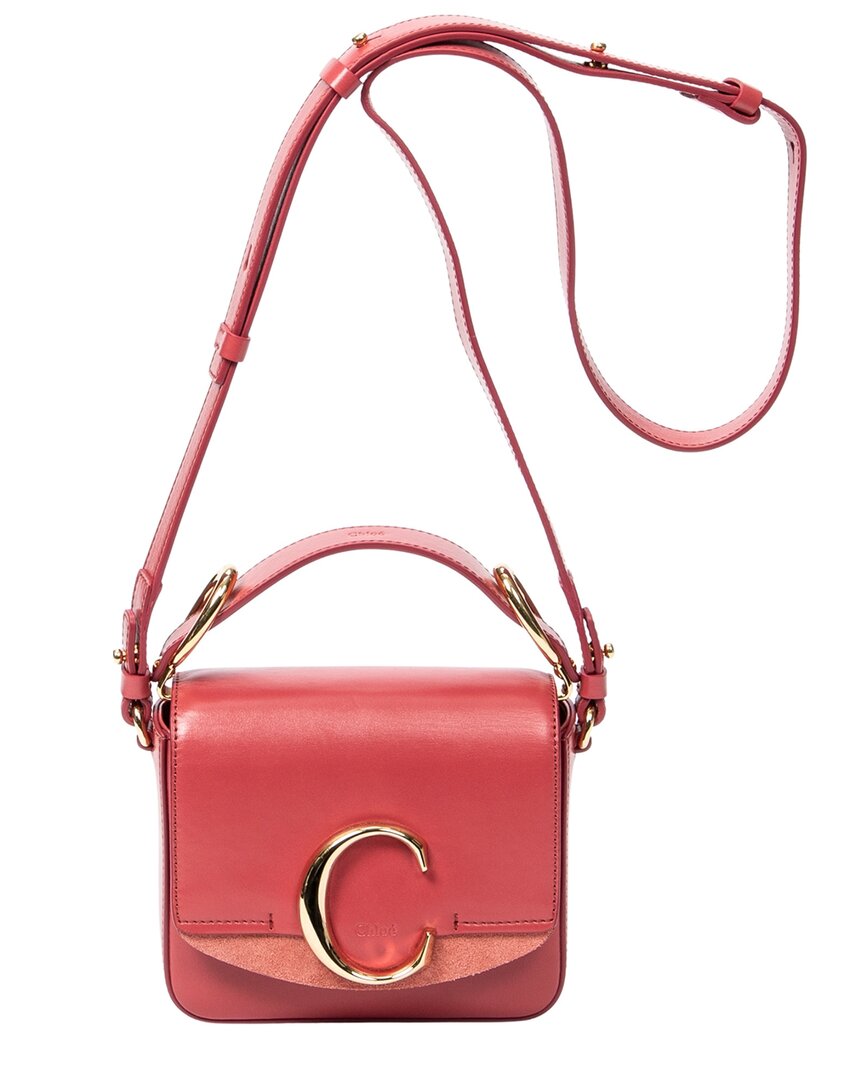 Chloé Chloé Pink Smooth Leather Mini C Bag, Never Carried (Authentic Pre-Loved)