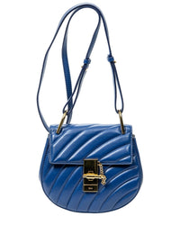 Chloé Chloé Blue Quilted Calfskin Leather Mini Drew Bijou (Authentic Pre-Loved)