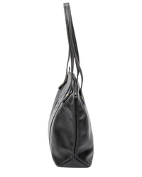 Dior Dior Black Calfskin Leather Cd Zip Shopping Tote (Authentic Pre-Loved)