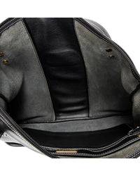 Dior Dior Black Calfskin Leather Cd Zip Shopping Tote (Authentic Pre-Loved)