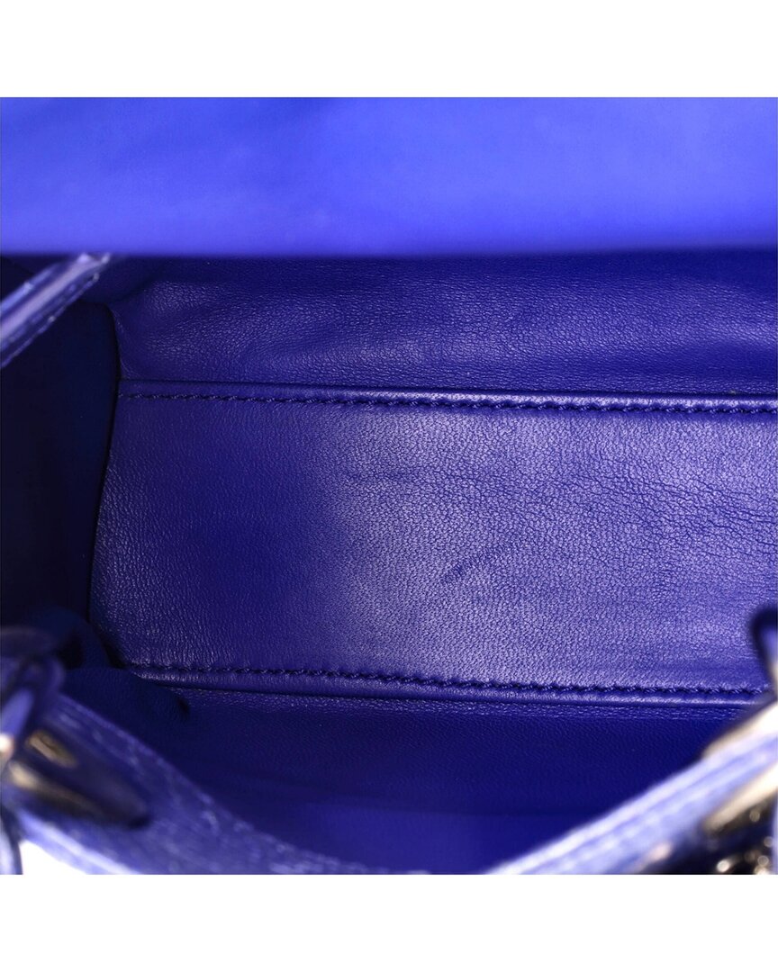 Dior Dior Blue Python Skin Leather Lady Dior Chain (Authentic Pre-Loved)