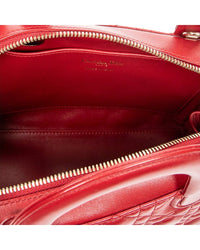 Dior Dior Red Cannage Lambskin Leather Lily Tote, Never Carried (Authentic Pre-