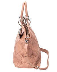 Dior Dior Light Pink Cannage Quilted Leather Medium Granville Tote (Authentic Pre-