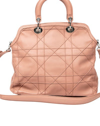 Dior Dior Light Pink Cannage Quilted Leather Medium Granville Tote (Authentic Pre-