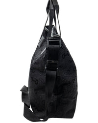 Gucci Gucci Black Horsebit Print Canvas 2-Way Tote, Never Carried (Authentic Pre-