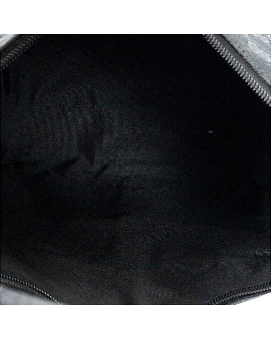 Gucci Gucci Black Monogrammed Canvas Double Pocket Hobo (Authentic Pre-Loved)