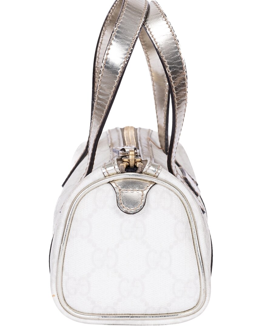 Gucci Gucci White Supreme Coated Canvas Joy Boston (Authentic Pre-Loved)