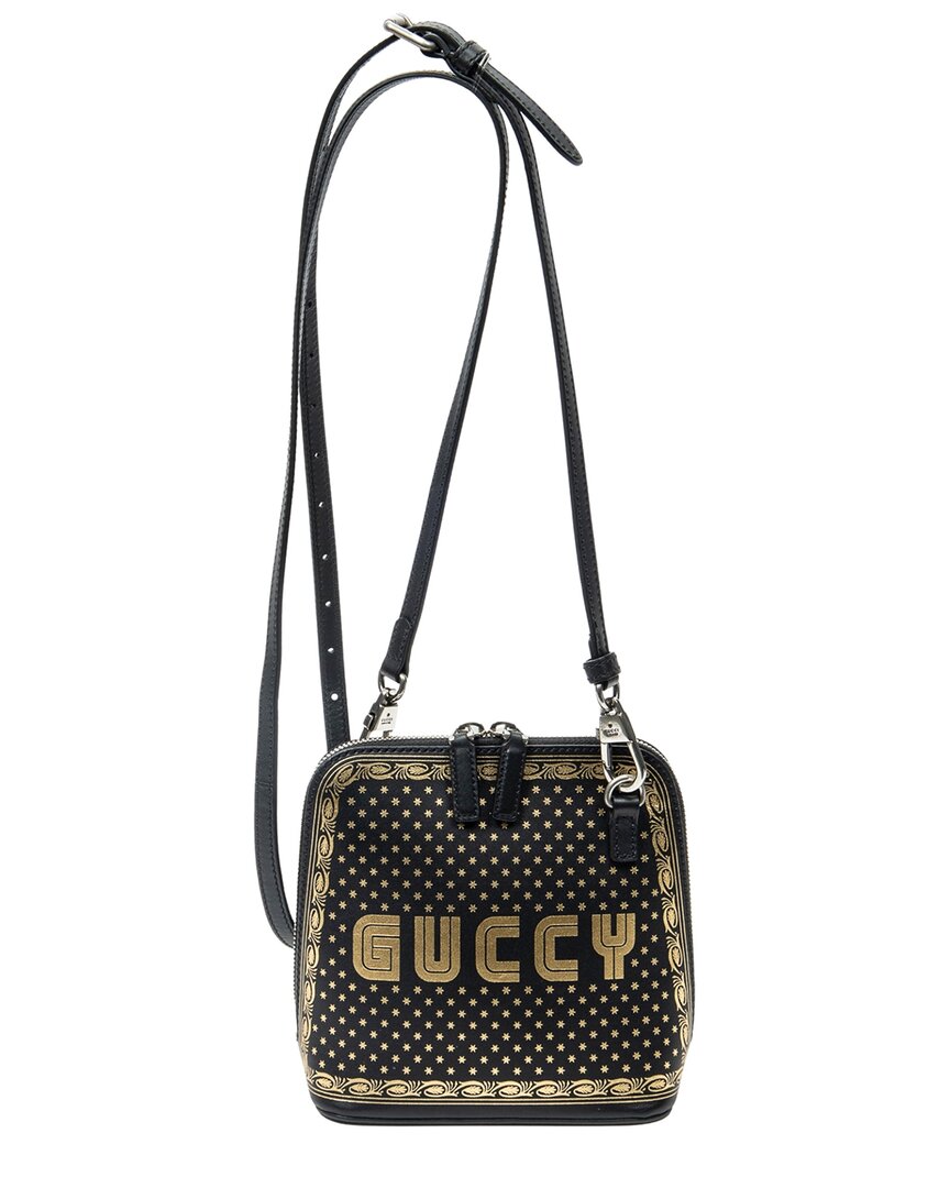 Gucci Gucci Black Calfskin Leather Mini Guccy Dome Crossbody, Never Carried