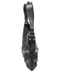 Gucci Gucci Black Canvas Reins Hobo (Authentic Pre-Loved)
