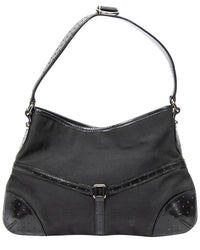 Gucci Gucci Black Canvas Reins Hobo (Authentic Pre-Loved)