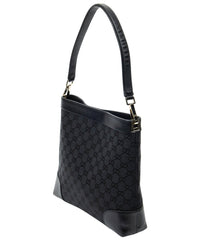 Gucci Gucci Black Monogrammed Canvas Shoulder Hobo (Authentic Pre-Loved)