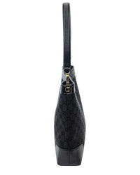Gucci Gucci Black Monogrammed Canvas Shoulder Hobo (Authentic Pre-Loved)