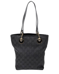 Gucci Gucci Black Monogrammed Canvas Small Eclipse Shopping (Authentic Pre-Loved)