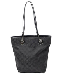 Gucci Gucci Black Monogrammed Canvas Small Eclipse Shopping (Authentic Pre-Loved)