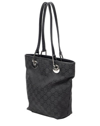 Gucci Gucci Black Monogrammed Canvas Small Eclipse Shopping (Authentic Pre-Loved)
