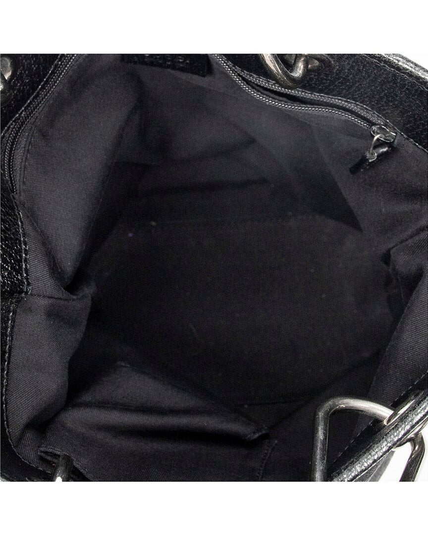 Gucci Gucci Black Monogrammed Canvas Small Eclipse Shopping (Authentic Pre-Loved)