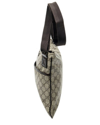Gucci Gucci Beige & Brown Supreme Coated Canvas Square Flat Crossbody (Authentic