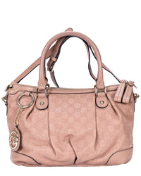 Gucci Gucci Pink Guccissima Calfskin Leather Sukey Top Handle (Authentic Pre-Loved)