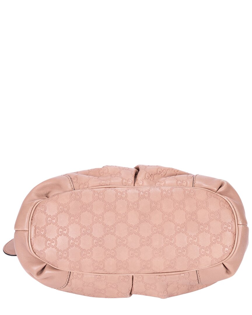 Gucci Gucci Pink Guccissima Calfskin Leather Sukey Top Handle (Authentic Pre-Loved)